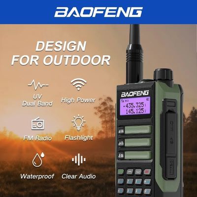 2024 BaoFeng UV-16 PRO High Power TYPE-C Walkie Talkie com cor preta e saída de 5W