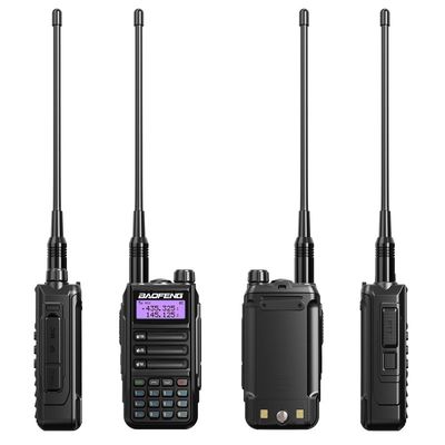 2024 BaoFeng UV-16 PRO High Power TYPE-C Walkie Talkie com cor preta e saída de 5W