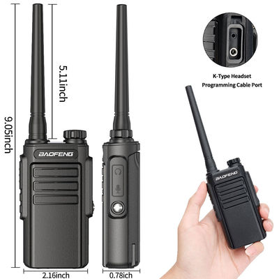 UHF 400-470MHz Walkie Talkie portátil Tipo-C Carregar Atualização BF-888S Rádio para Ar Livre