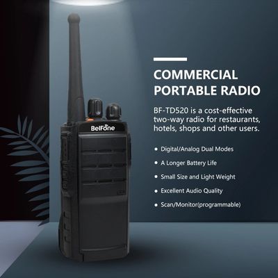 7.4V Digital UHF VHF Dmr Rádio portátil sem fio Walkie Talkie de longo alcance