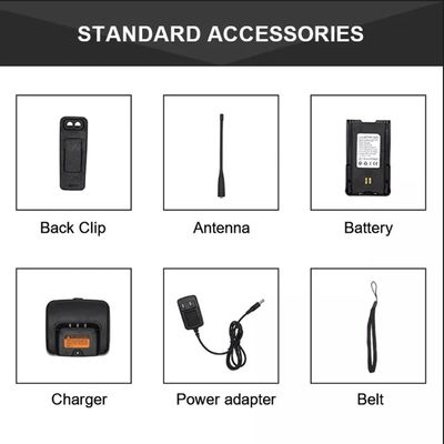 7.4V Digital UHF VHF Dmr Rádio portátil sem fio Walkie Talkie de longo alcance
