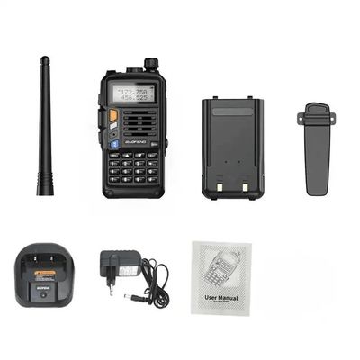 Capacidade da bateria de 2200mAh UV-S9plus Walkie-Talkie portátil para frequência VHF UHF em 2024