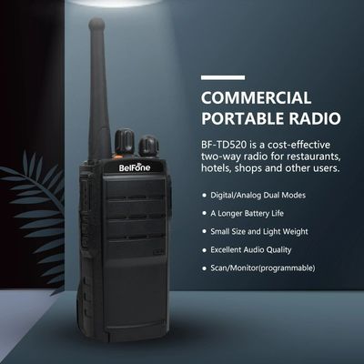 216g Straight Bf-TD520 DMR Radio Walkie-Talkie A preço acessível Com 128 canais de armazenamento
