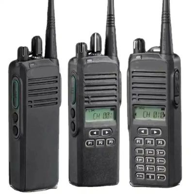 122 X 55 X 35,5 mm Intercomunicação de rádio portátil de duas vias VHF / UHF com bateria Li-on incluída