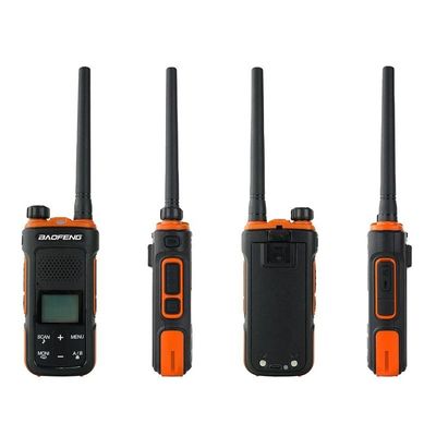 Transmissor sem fio UV-11 Gmrs preto com bateria de 2200 mAh