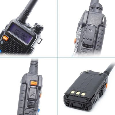 206g Baofeng UV5r Dual Frequency VHF UHF Walkie-Talkie profissional para equipas de segurança