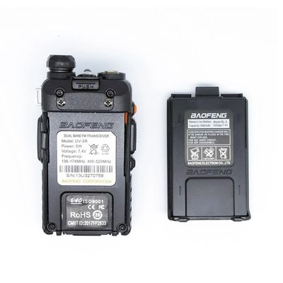 206g Baofeng UV5r Dual Frequency VHF UHF Walkie-Talkie profissional para equipas de segurança