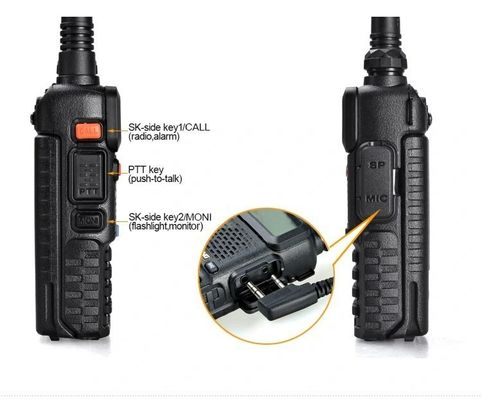 206g Baofeng UV5r Dual Frequency VHF UHF Walkie-Talkie profissional para equipas de segurança