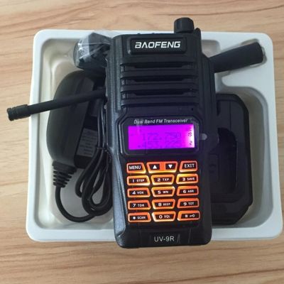 VHF UHF Ham Walkie Talkie Navios Alta potência de saída Comunicação de rádio de longo alcance UV-9r