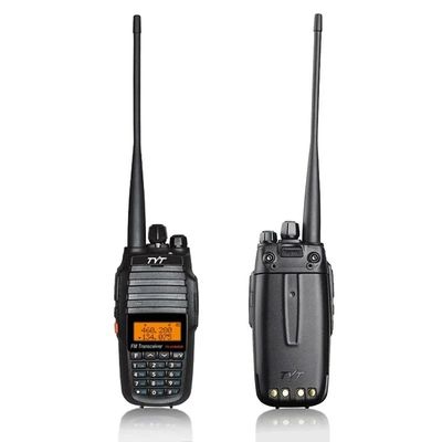 128 canais de armazenamento Walkie-Talkie de banda dupla para caminhadas e acampamentos 127,5 X 61,55 X 43 mm