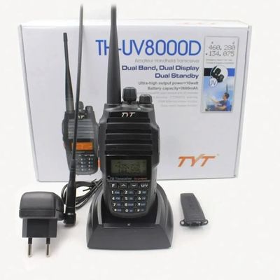 128 canais de armazenamento Walkie-Talkie de banda dupla para caminhadas e acampamentos 127,5 X 61,55 X 43 mm