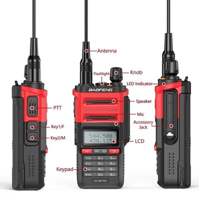 128 canais Baofeng UV-9r PRO IP68 Walkie Talkie para comunicação de longa distância em 2024