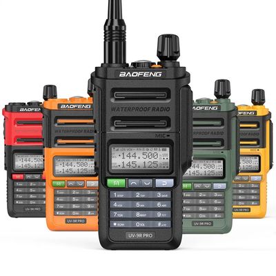 128 canais Baofeng UV-9r PRO IP68 Walkie Talkie para comunicação de longa distância em 2024