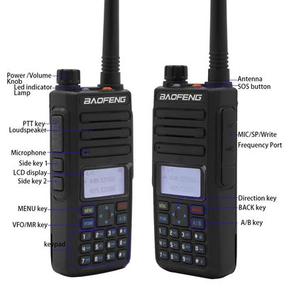 Walkie Talkie Produtos de Baofeng Digital Dr-1801UV Rádio portátil de duas vias Rádio dupla banda