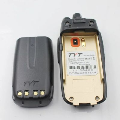 Walkie-Talkie VHF UHF de banda dupla leve com função de repetidor de banda cruzada de 10 Watt