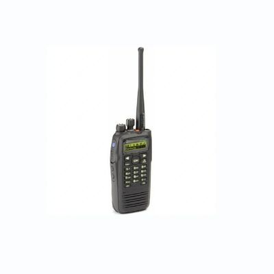 Rádio digital portátil UHF/VHF Walkie-Talkie com tensão operacional 7,4 V em preto