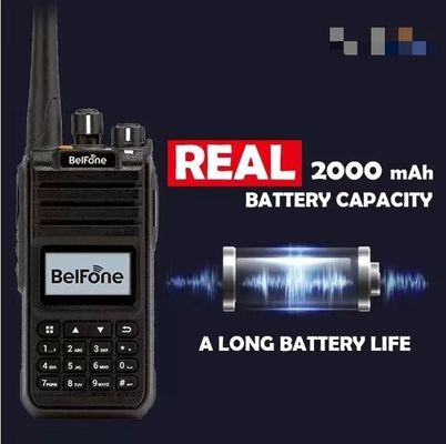 Black Belfone Bf-Td515 VHF UHF Rádio de longo alcance 5W portátil sem fio de 2 vias comercial