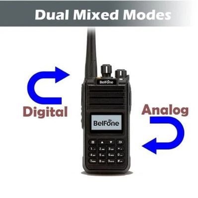Black Belfone Bf-Td515 VHF UHF Rádio de longo alcance 5W portátil sem fio de 2 vias comercial