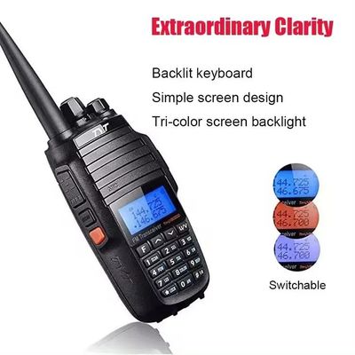 TH-UV8000e Ham Walkie Talkie com 10 km de distância e faixa de frequências VHF 136-174