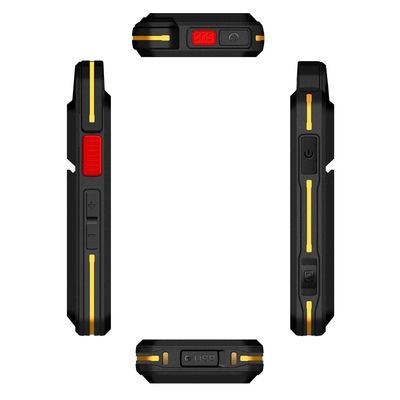 Black Uniwa F101 4 polegadas tela sensível ao toque Zello IP65 resistente à água Poc Radio 4G Android Walkie Talkie com NFC e botão Sos em 2024