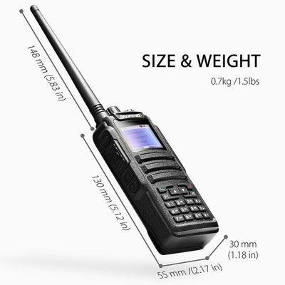 Baofeng DM-1701 5W Dual Band DMR Radio Vhf Rádio Móvel com Canal de Armazenamento 128CH