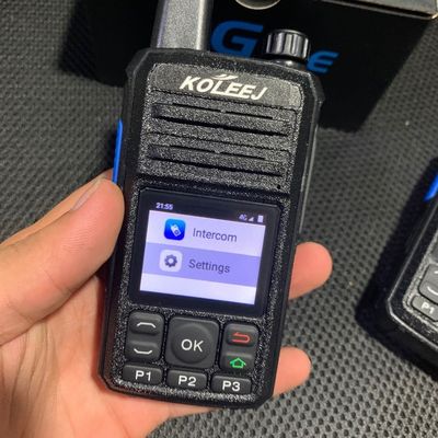 Walkie Talkie 4G portátil com GPS, cartão SIM WCDMA Wifi Bluetooth e Zello Wireless