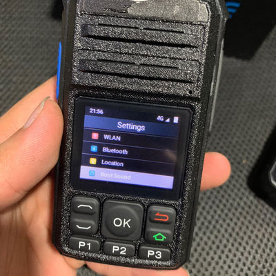 Walkie Talkie 4G portátil com GPS, cartão SIM WCDMA Wifi Bluetooth e Zello Wireless
