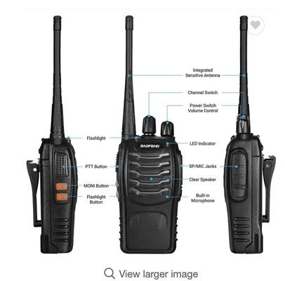 400-470MHz Capacidade da bateria 1500mAh BAOFENG BF-888S Single Band Walkie Talkie portátil