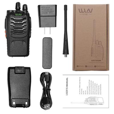 WLN KD-C888 Plus UHF Mini Professional Walkie Talkie Phones Capacidade da bateria 1800mAh