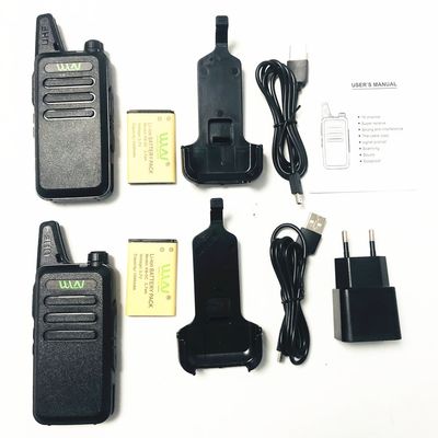 3W WLN KDC1 UHF400-470MHz KD-C1 Mini Walkie Talkie Radio com capacidade de bateria de 1500mAh