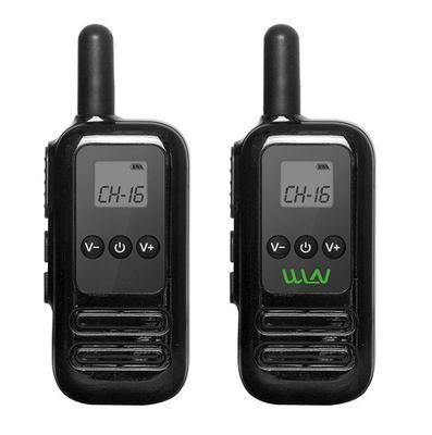 Negro WLN KD-C90 Mini Handheld DMR Walkie Talkie Comunicação de longa distância tornada fácil