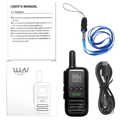 Negro WLN KD-C90 Mini Handheld DMR Walkie Talkie Comunicação de longa distância tornada fácil