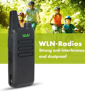 WLN KD-C1 2W/0.5W UHF Mini Walkie Talkie Transceptor portátil 400-480MHZ Branco em necessidade