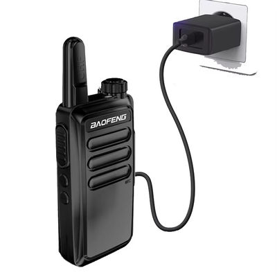 GMRS Walkie Talkie 400-470MHz 16 Canal 3.7V Portátil 3-6km 2200mAh Capacidade da bateria