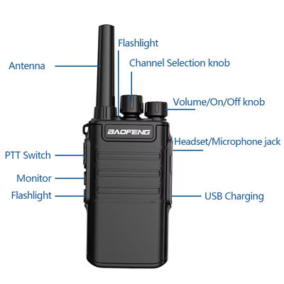 Baofeng BF-V8A Uhf Walkie Talkie portátil Intercom sem fio de longo alcance Bf-v8 Dual Band