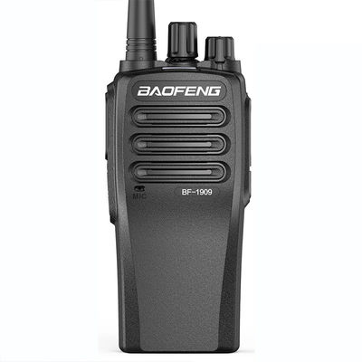 Walkie Talkie portátil sem fio preto com sinal estável e projeto resistente a quedas