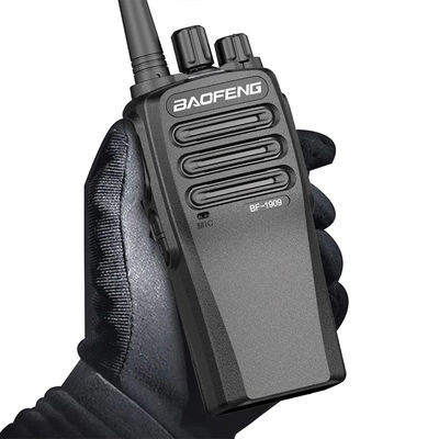 Walkie Talkie portátil sem fio preto com sinal estável e projeto resistente a quedas