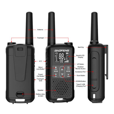 XIR P3688 DP1400 CP200D DEP450 Digital Two Way Radio Walkie Talkie 103mm*55mm*31mm Preto