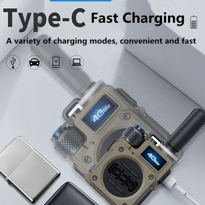 400-470 Walkie-Talkies de cartão SIM de faixa de frequência para GSM Global Handy Talky de longa distância