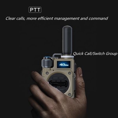 400-470 Walkie-Talkies de cartão SIM de faixa de frequência para GSM Global Handy Talky de longa distância