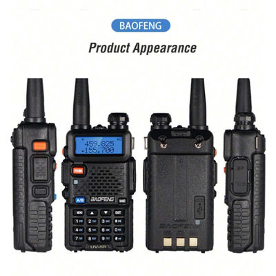128 canais Baofeng UV-5R Walkie-Talkie Resistente à água 5-10KM Faixa VHF UHF Frequência