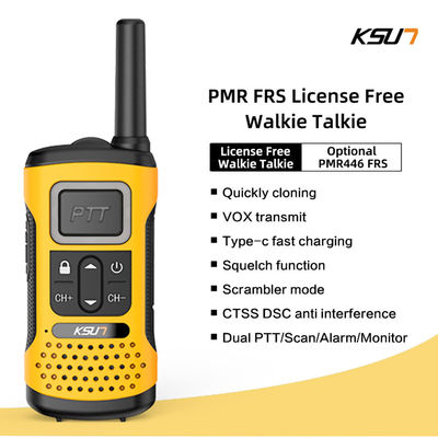 UHF portátil KSUN GZ32 PMR FRS Licença Rádio gratuita de duas vias com função de decodificação de clone