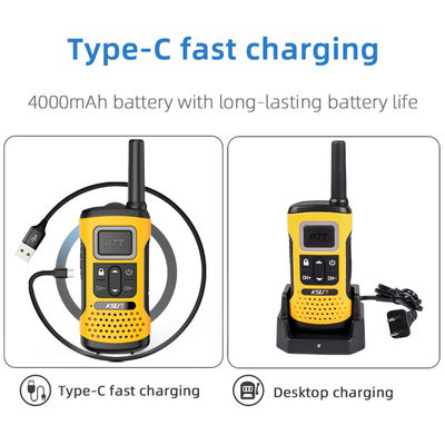 UHF portátil KSUN GZ32 PMR FRS Licença Rádio gratuita de duas vias com função de decodificação de clone
