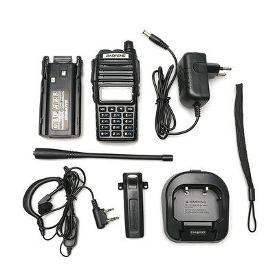 220g Preto UV82 8W BAOFENG Dual Band 2 Way Walkie Talkie UV-82 e Rádio mais vendido