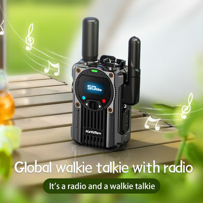 4G POC Walkie Talkie de liga de zinco com função de rádio FM e suporte exclusivo a PTT