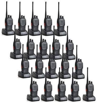 BF-888S Baofeng 5W Walkie Talkie com capacidade de bateria de 1500mAh e tipo de frequência UHF