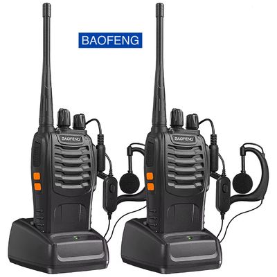 BF-888S Baofeng 5W Walkie Talkie com capacidade de bateria de 1500mAh e tipo de frequência UHF