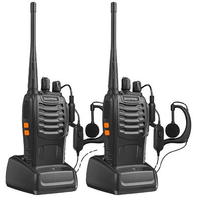 BF-888S Baofeng 5W Walkie Talkie com capacidade de bateria de 1500mAh e tipo de frequência UHF