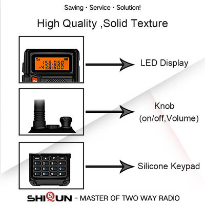 Potência de saída de 8W Baofeng UV-5R Plus Tri-Power Ham Radio Transceiver com carga USB-C