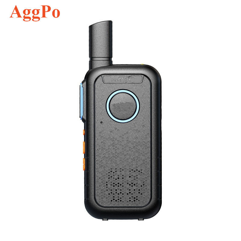 Commercial preto Mini Thin Outdoor Walkie Talkie Portátil Leve 1,7*13,5*5,4cm